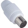 Connettore antenna Fanton 32020 Presa Coassiale Tv Bianco