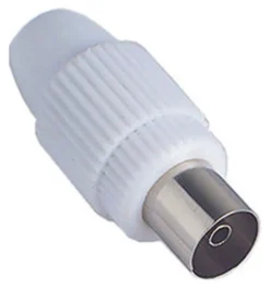Connettore antenna Fanton 32020 Presa Coassiale Tv Bianco