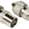 Connettore antenna Hama 00205211 Coax Set 2 Pz Metal