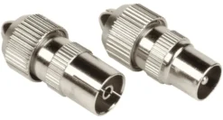 Connettore antenna Hama 00205211 Coax Set 2 Pz Metal