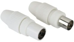 Connettore antenna Hama 00205212 Coax Set Bianco