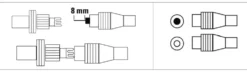 Connettore antenna Hama 00205212 Coax Set Bianco