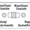 Connettore antenna Hama 00205224 F Coax Adapter Bianco