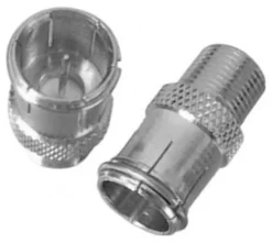 Connettore antenna Mediasat CON800 F Maschio Rapido F Femmina Silver