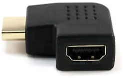 Connettore video Techly IADAP HDMI R Hdmi Maschio Femmina Angolato 90