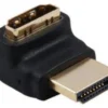 Connettore video Techly IADAP HDMI 270 Hdmi Angolato 270 Gradi Black
