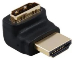 Connettore video Techly IADAP HDMI 270 Hdmi Angolato 270 Gradi Black