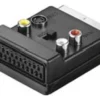 Connettore video Techly IADAP SCART 312 Scart Adapter in Out Black