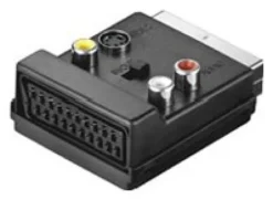 Connettore video Techly IADAP SCART 312 Scart Adapter in Out Black