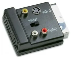 Connettore video Techly IADAP SCART 312 Scart Adapter in Out Black
