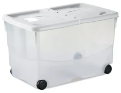 Contenitore Stefanplast 13083 STEFANBOX Vasco con ruote Bianco