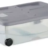 Contenitore Stefanplast 13004 STEFANBOX Mario con ruote Stone grey