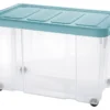 Contenitore Tontarelli 8035640ACG PUZZLE BOX con ruote Blu delfino