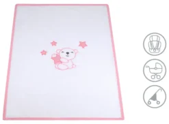 Coperta carrozzina Baby Idea PILCRS Rosa