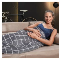 Coperta elettrica Imetec 16775 ADAPTO Velvet Square Grigio