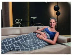 Coperta elettrica Imetec 16775 ADAPTO Velvet Square Grigio
