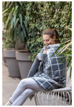 Coperta elettrica Imetec 16775 ADAPTO Velvet Square Grigio