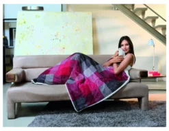 Coperta elettrica Imetec 16715 ADAPTO Velvet Tartan Rosso