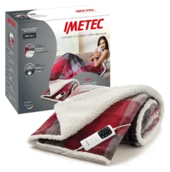 Coperta elettrica Imetec 16715 ADAPTO Velvet Tartan Rosso