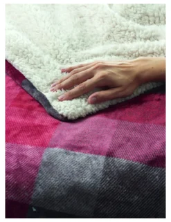 Coperta elettrica Imetec 16715 ADAPTO Velvet Tartan Rosso