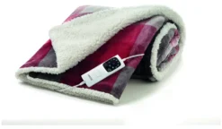 Coperta elettrica Imetec 16715 ADAPTO Velvet Tartan Rosso