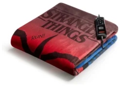 Coperta elettrica Imetec 26177 CALDOPLAID Stranger Things Red e Blue
