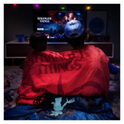 Coperta elettrica Imetec 26177 CALDOPLAID Stranger Things Red e Blue