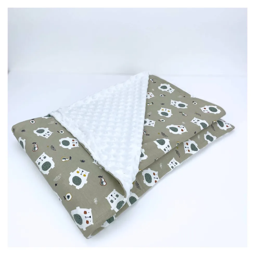 Coperta lettino Baby Idea PLOB Orso beige