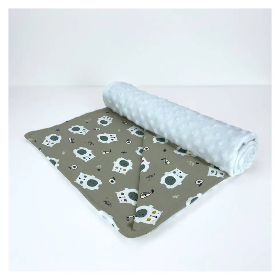 Coperta lettino Baby Idea PLOB Orso beige