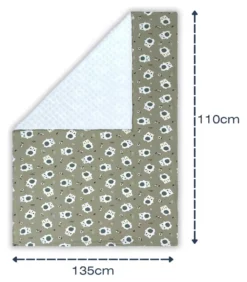 Coperta lettino Baby Idea PLOB Orso beige