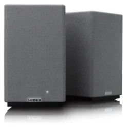 Coppia casse attive Lenco SPB 240BKGY 2.0 Grey e Black