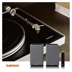 Coppia casse attive Lenco SPB 240BKGY 2.0 Grey e Black