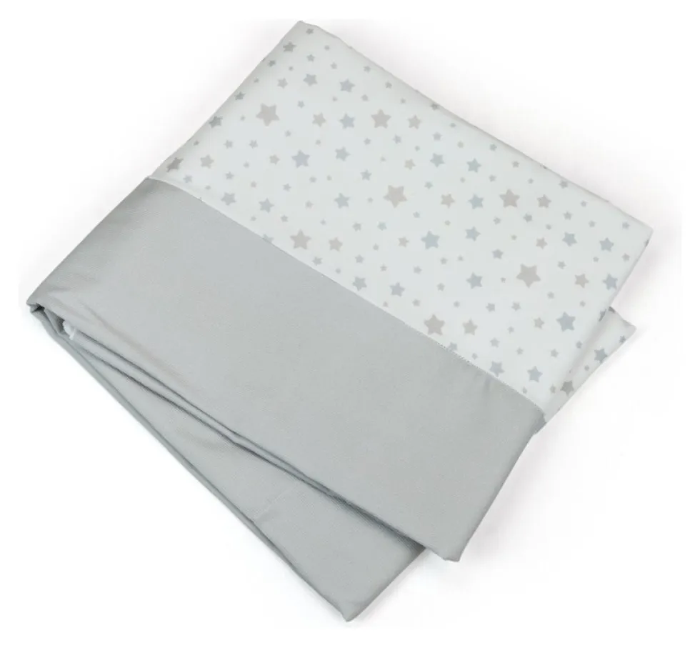 Copripiumino lettino Baby Idea 601 GR STELLE Grigio