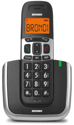 Cordless Brondi 10279010 BRAVO Platinum Black e Silver