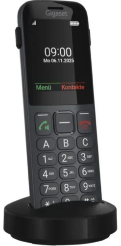Cordless Gigaset S30853 H1236 R101 COMFORT 600 SIM Black