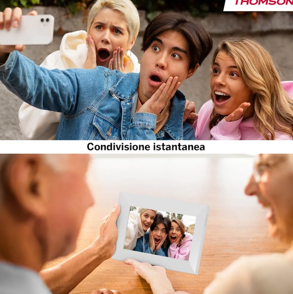 Cornice digitale Thomson F07W con touchscreen da 7 pollici