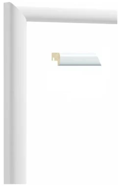 Cornice legno Bubola & Naibo 12 BI 17 DESIGN FRANK Bianco lucido