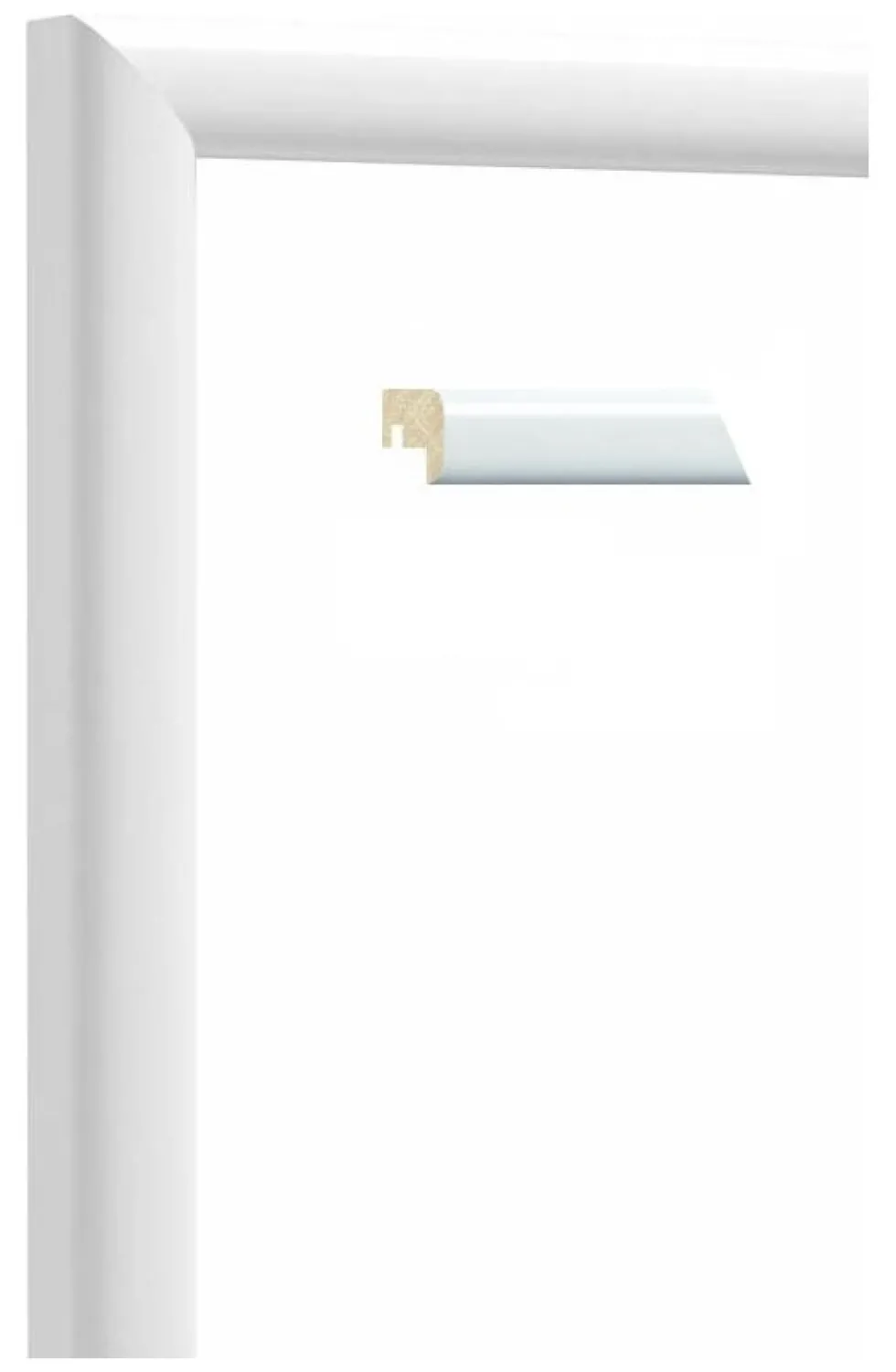 Cornice legno Bubola & Naibo 12 BI 21 DESIGN FRANK Bianco lucido
