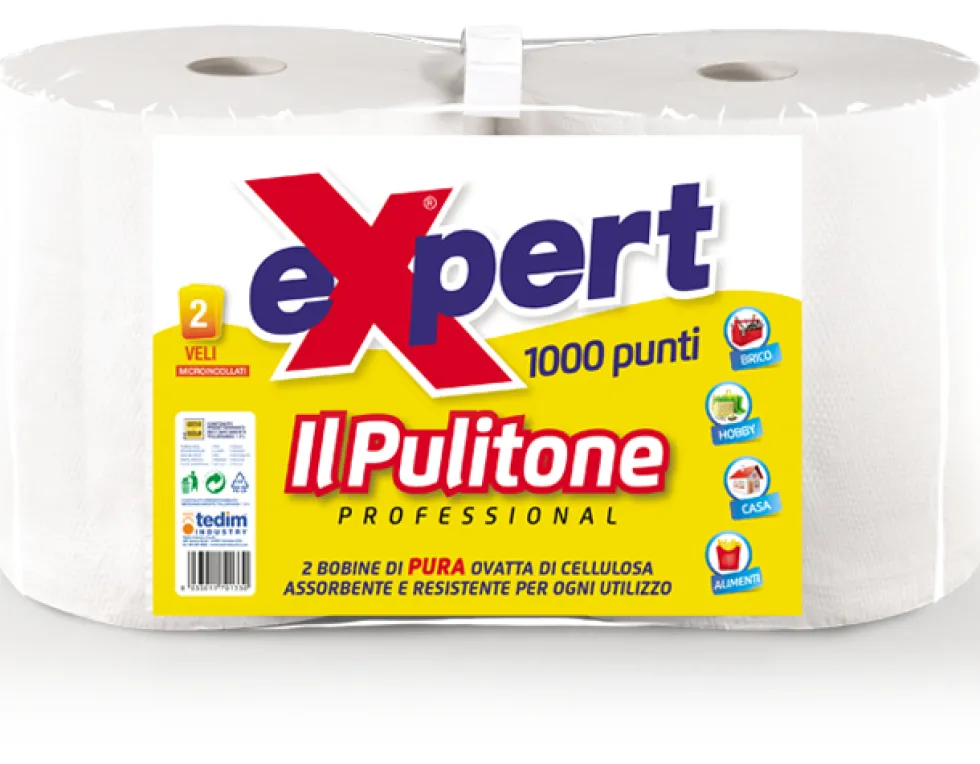 CORONA ROTOLONI CARTA 1000 PUNTI IL PULITONE COPPIA 2 BOBINE