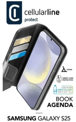 Cover Cellular Line BOOKAG2GALS25K GALAXY AI S25 BOOK AGENDA Black