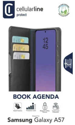 Cover Cellular Line BOOKAG2GALA57K GALAXY A57 BOOK AGENDA Black