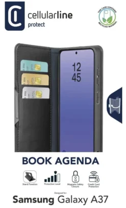 Cover Cellular Line BOOKAG2GALA37K GALAXY A37 BOOK AGENDA Black