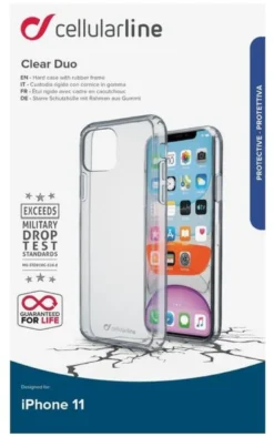 Cover Cellular Line CLEARDUOIPHXR2T IPHONE 11 CLEAR DUO Trasparente