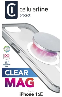 Cover Cellular Line CLEARMAGIPHSE4T IPHONE 16e CLEAR MAG Clear