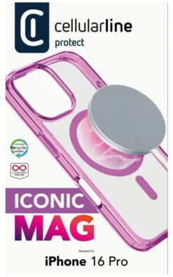 Cover Cellular Line ICONICMAGIPH16PROP IPHONE 16 Pro ICONIC MAG Pink e