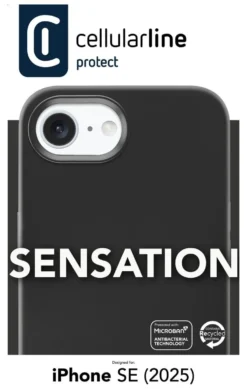 Cover Cellular Line SENSATIONIPHSE4K IPHONE 16e SENSATION Black