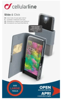Cover Cellular Line SLIDECLICK4XK 4XL SLIDE & CLICK Black