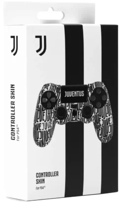Cover gamepad Qubick COP40003 PLAYSTATION 4 Juventus Repeat White e Bl