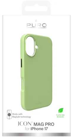 Cover Puro PUIPC1763ICONMPGRN IPHONE 17 ICON MAG PRO Green
