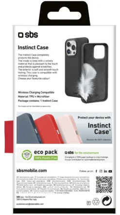 Cover Sbs TEINSTIP1561PK IPHONE 15 Pro INSTINCT Black